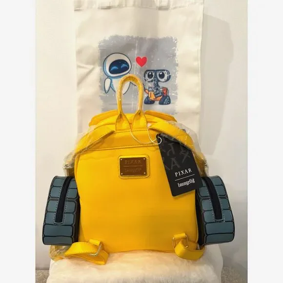👉 Loungefly WALL-E Mini Backpack + Tote Bundle BRAND NEW - Picture 2 of 12